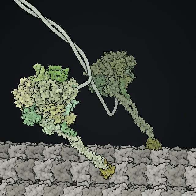 Dynein, rendered from PDB coordinates